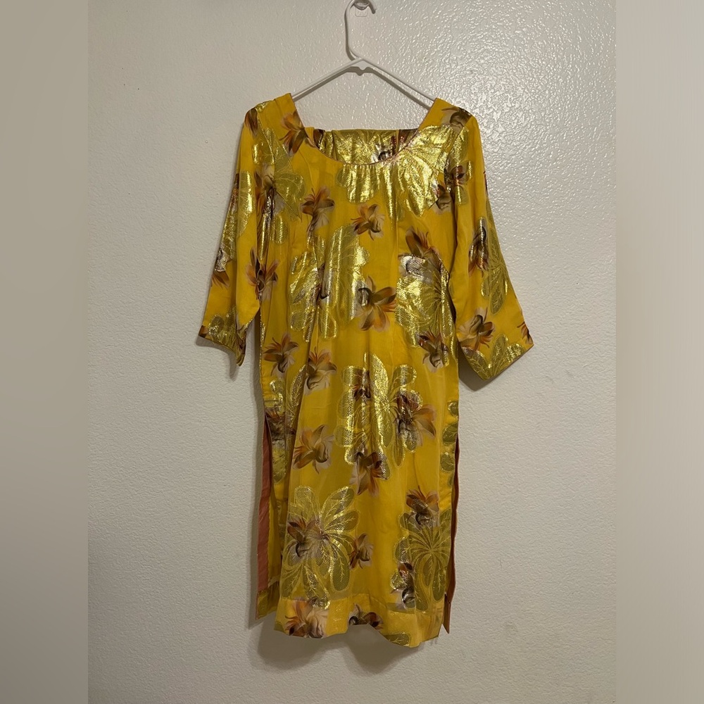 Yellow Floral Women's Salwar